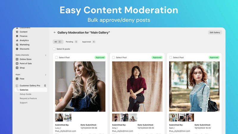 Uploadify ‑ Customer Gallery