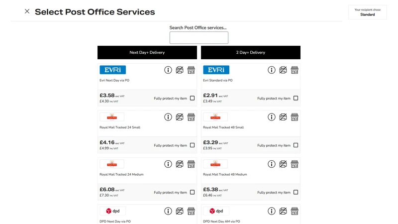 Parcels Online by Post Office