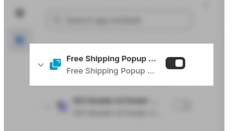 Free Shipping Popup ‑ GS