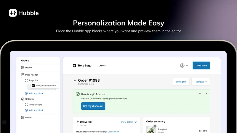 Hubble: Customer Accounts