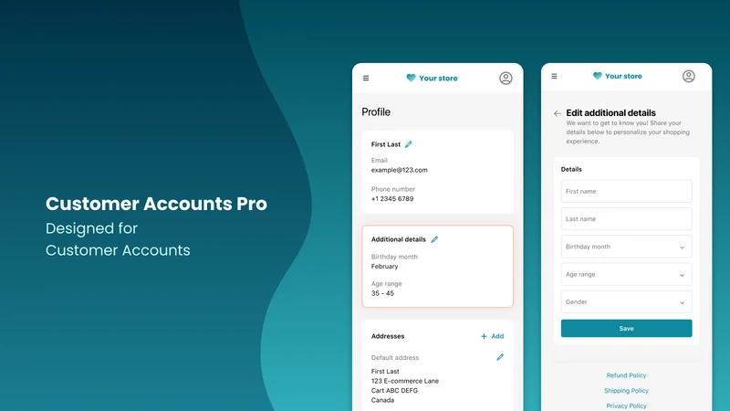 Customer Accounts Pro