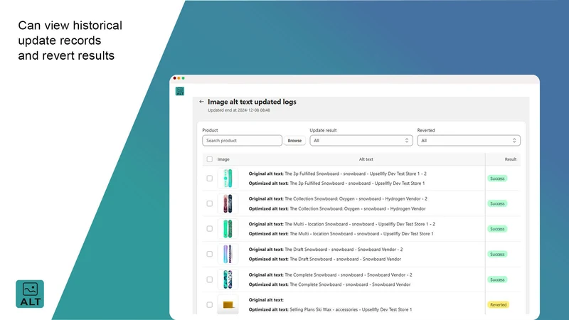 UpsellFly: Image Alt Text SEO