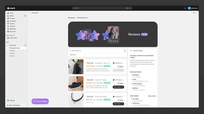 Persona ‑ AI Product Reviews