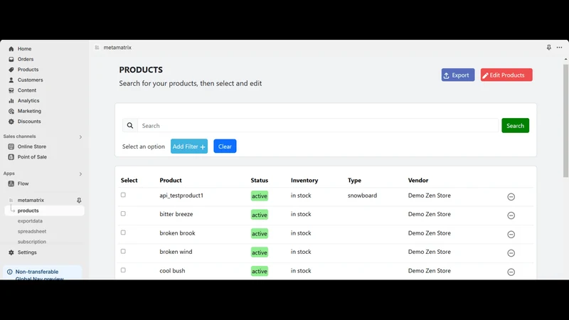 Metamatrix Bulk Product Editor