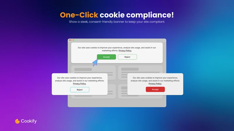 Cookify: GDPR Cookie Consent