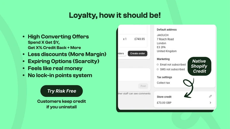 Store Credit Redeemly Rewards