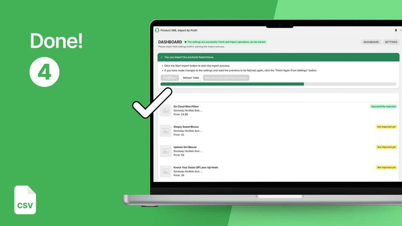 Product CSV Import By ProXI