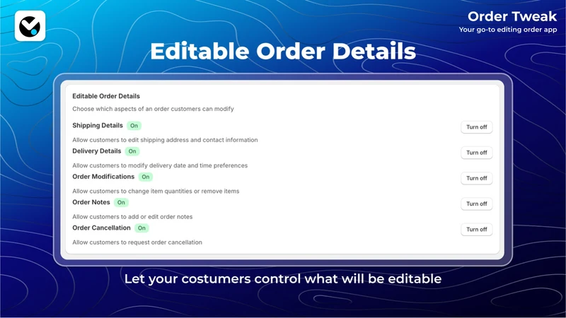 OT : Easy Order Editing