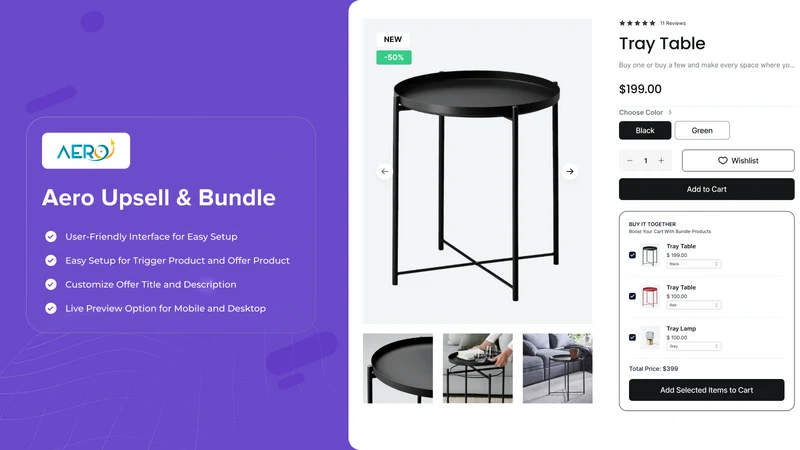 Aero Upsell & Bundle