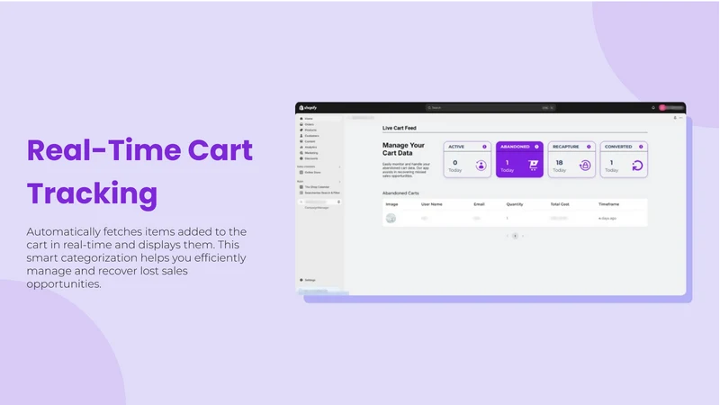 Abandoned Cart Recovery | GUA