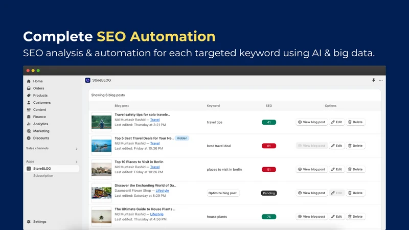 StoreBLOG: AI Blog & AI SEO