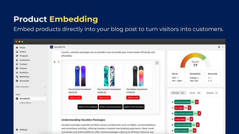 StoreBLOG: AI Blog & AI SEO