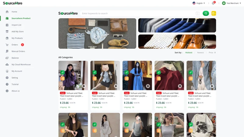 SourceHere Dropshipping