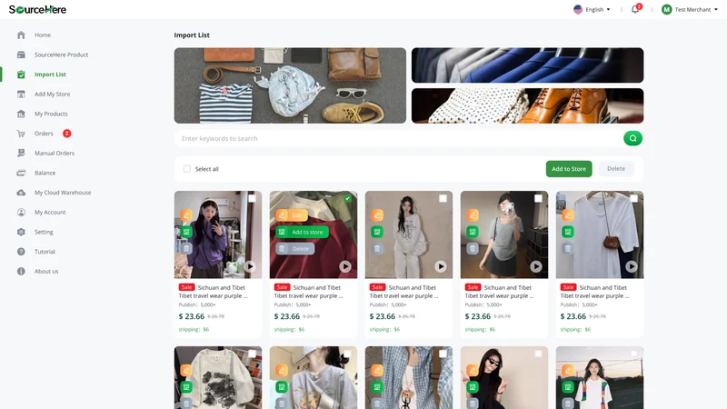 SourceHere Dropshipping