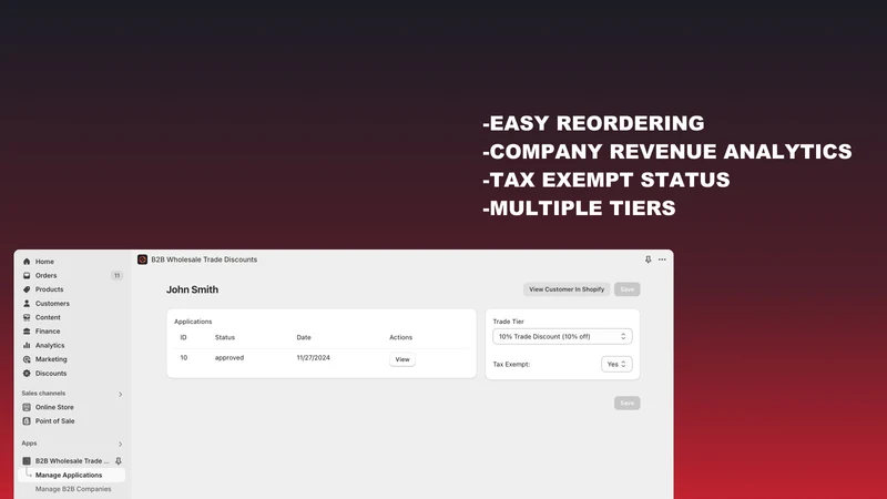 B2B Onboarding & Wholesale