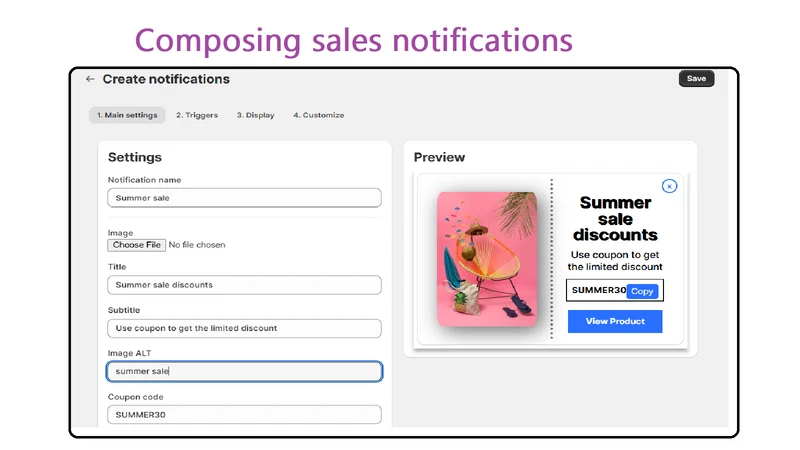 GLEAM Sales Notifications