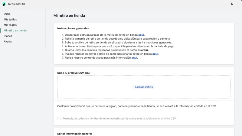 Tarificador Chile