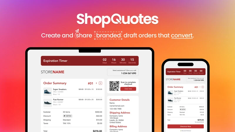 ShopQuotes: RFQ & Live Quotes