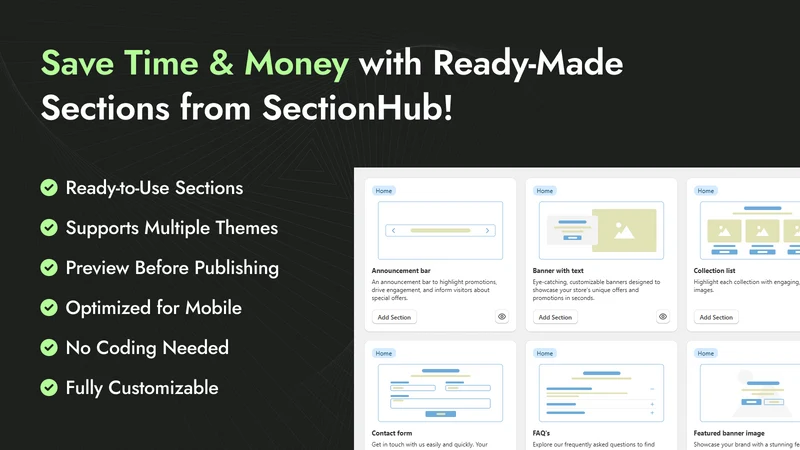 SectionHub: Theme Sections