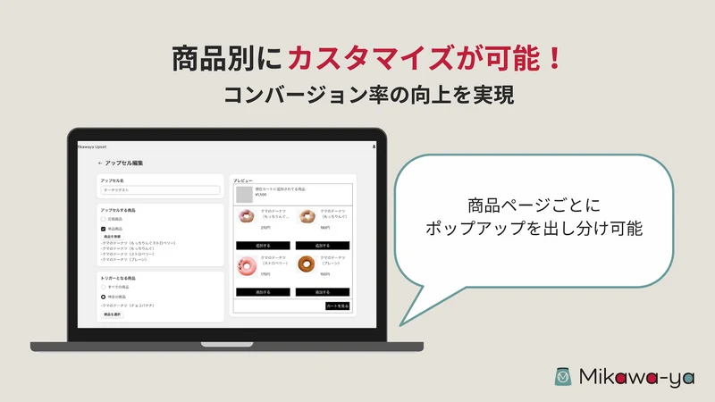 Mikawaya Upsell