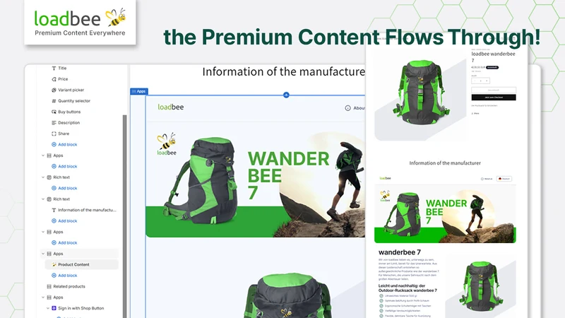 loadbee Premium Content Plugin