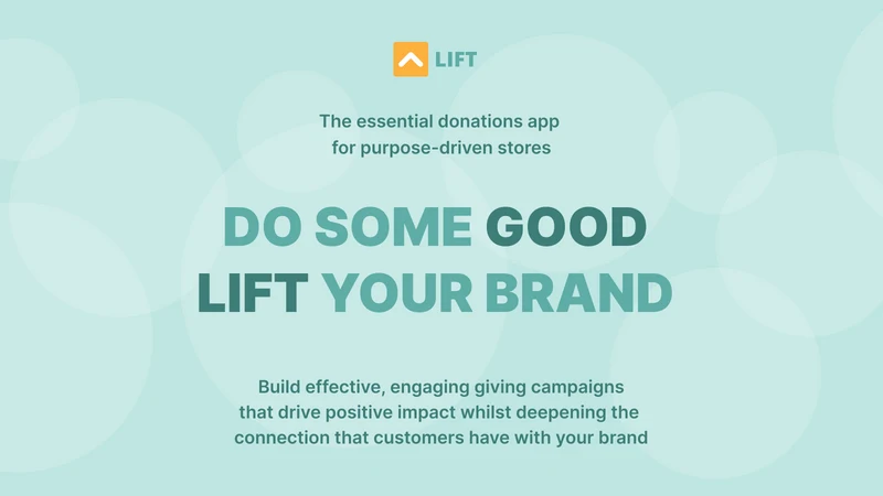 Lift: Charity and Donations
