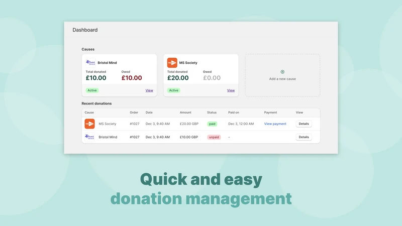 Lift: Charity and Donations