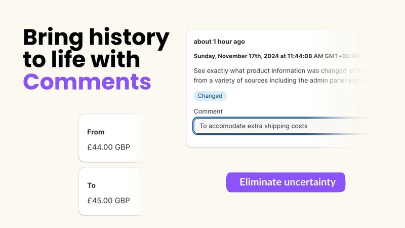 Histora: Product Audit Log