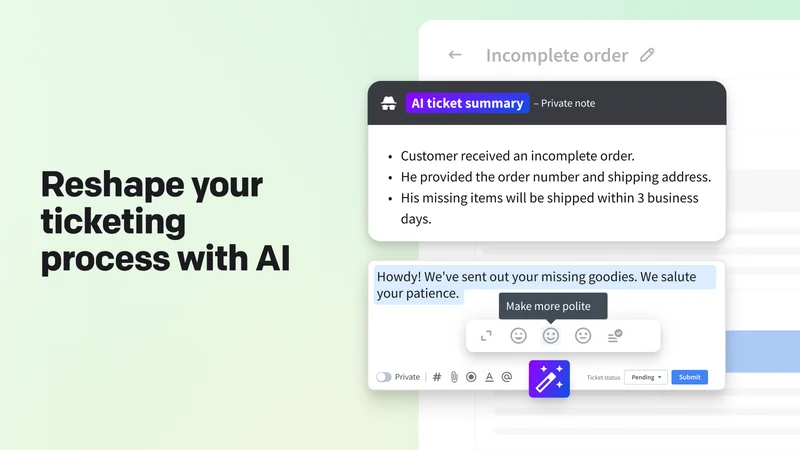 HelpDesk.com AI Ticketing