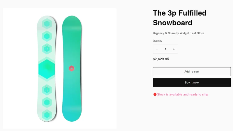 Urgency+ Low Stock Counter