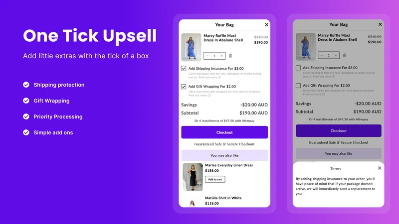 Unicorn ‑ Upsell Cart Drawer