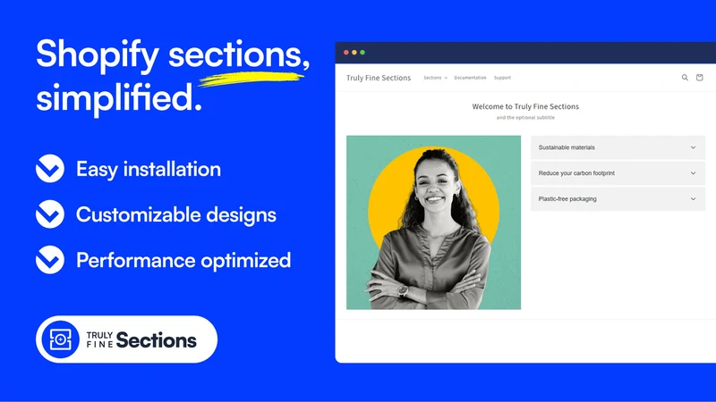 Truly Fine Theme Sections