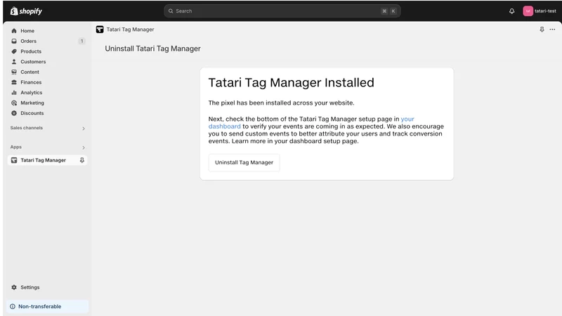 Tatari Tag Manager