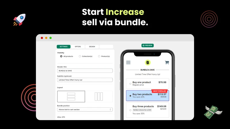 Bundle discount quantity break