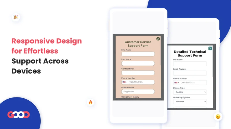 GA: Customer Support Forms +AI