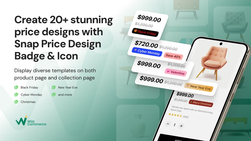 Snap Price Design Badge & Icon