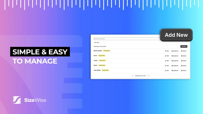 Size Wise ‑ Size Chart & Guide