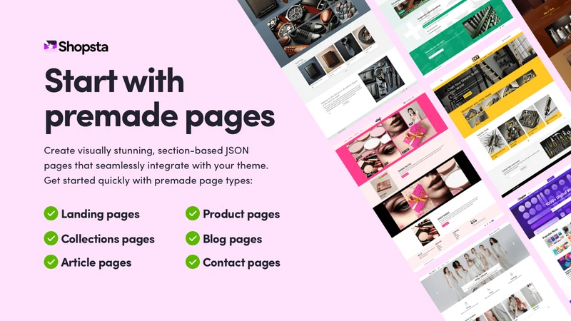 Shopsta Landing Page Builder