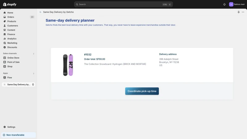 Getcho ‑ Same Day Delivery Ops
