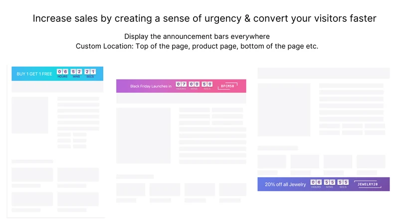 Rushify: Countdowns & Banners