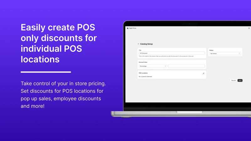 Right Price ‑ POS Discounts