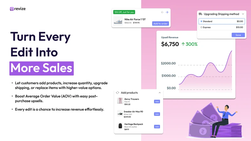 Revize: Order Editing & Upsell