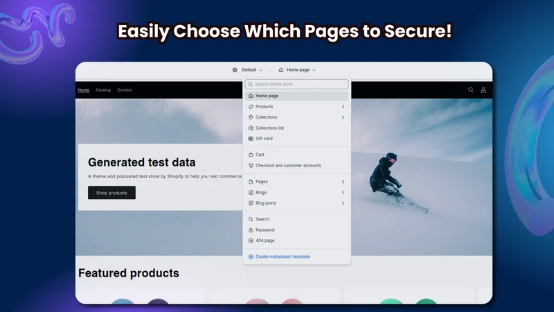 Protexia Password Page