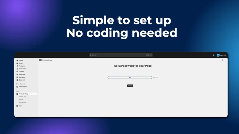 Protexia Password Page