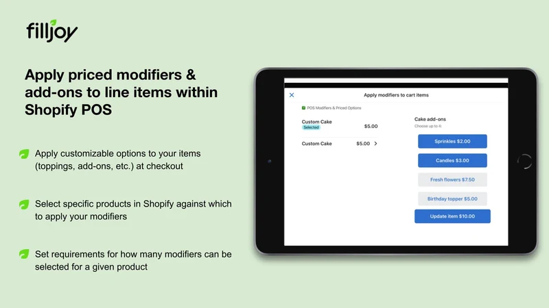 Medley: Modifiers for POS
