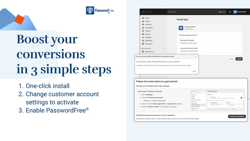PasswordFree Authenticator App