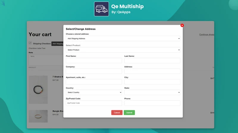 Multiship ‑ Ship Multi Address