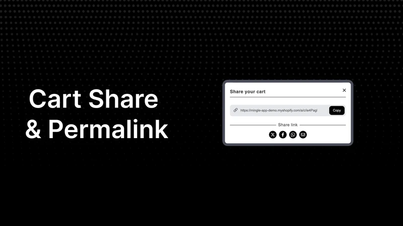 Mingle ‑ Shareable cart links