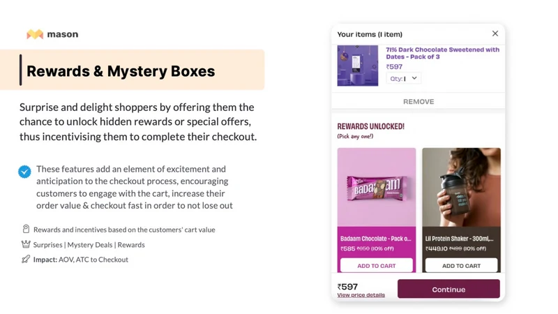 Mason: AI Smart Cart & Upsells