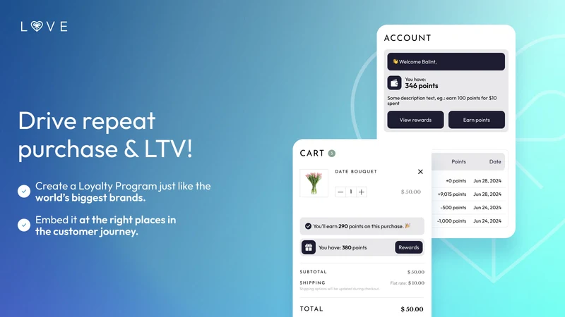 Love Loyalty Rewards & Points